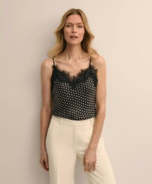 เสื้อสายเดี่ยวพิมพ์ลาย Dot-Print